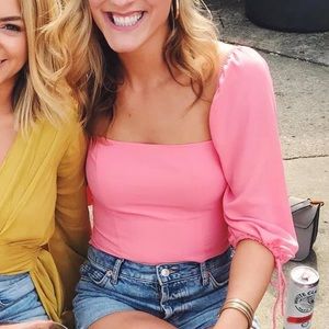 Pink/coral top